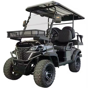 2025 Black Electric Golf Cart – 4-Seater, Lithium Battery, Street Legal