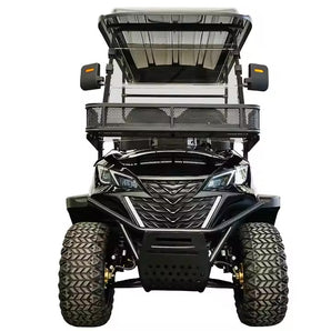 2025 Black Electric Golf Cart – 4-Seater, Lithium Battery, Street Legal