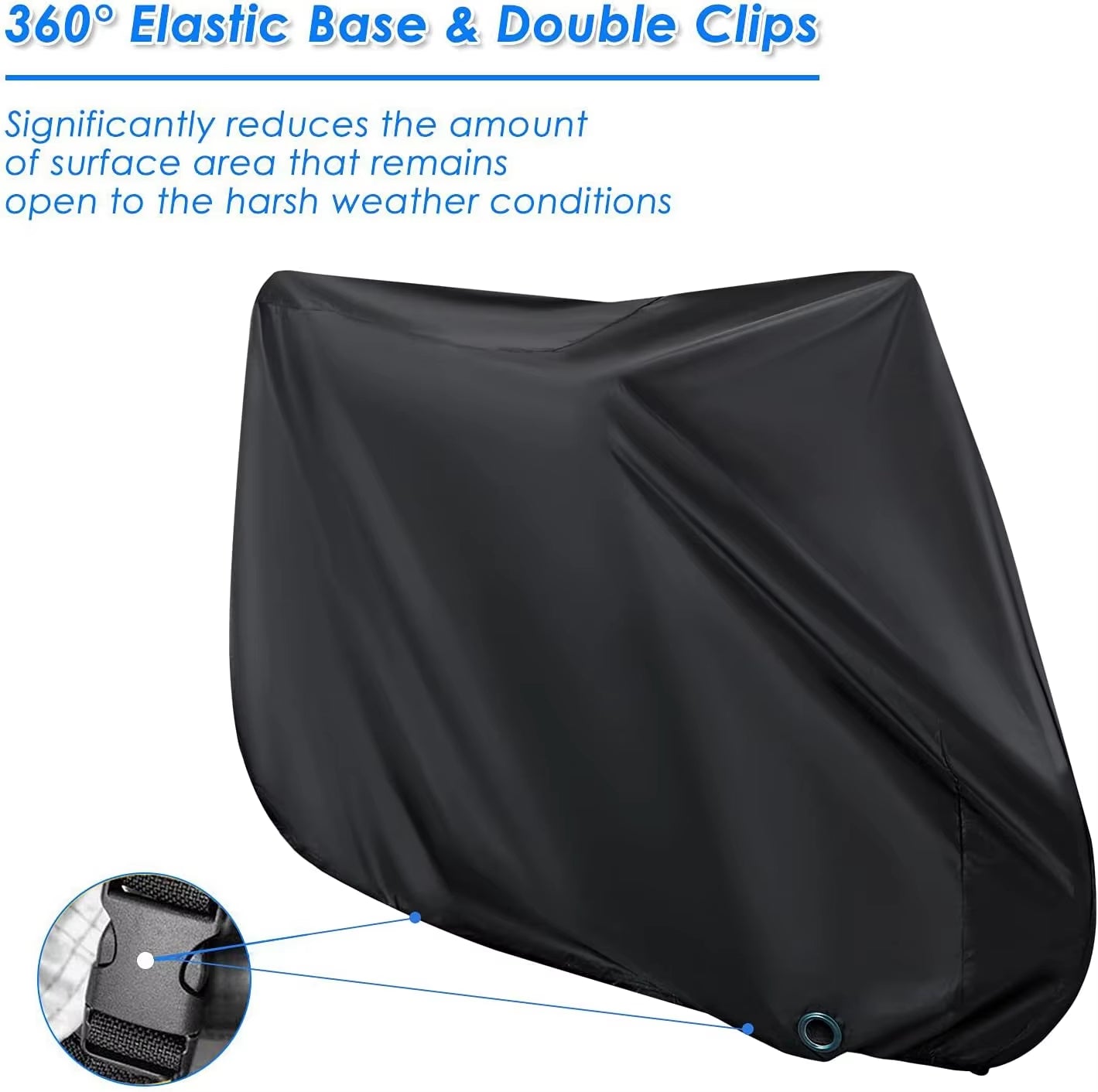 Custom SIZE Durable Polyester Waterproof Full Bike Cover Outdoor Sun Rain Protection Bicycle Motorcycle Bike Cover